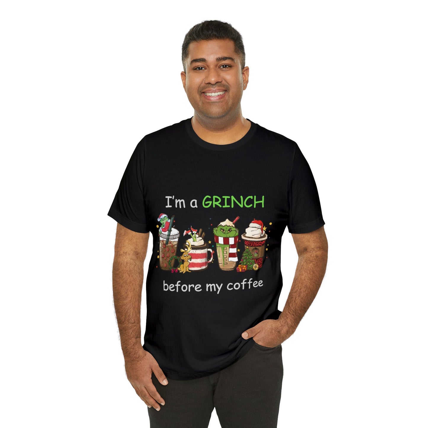 Grinch Coffee Short Sleeve Tee