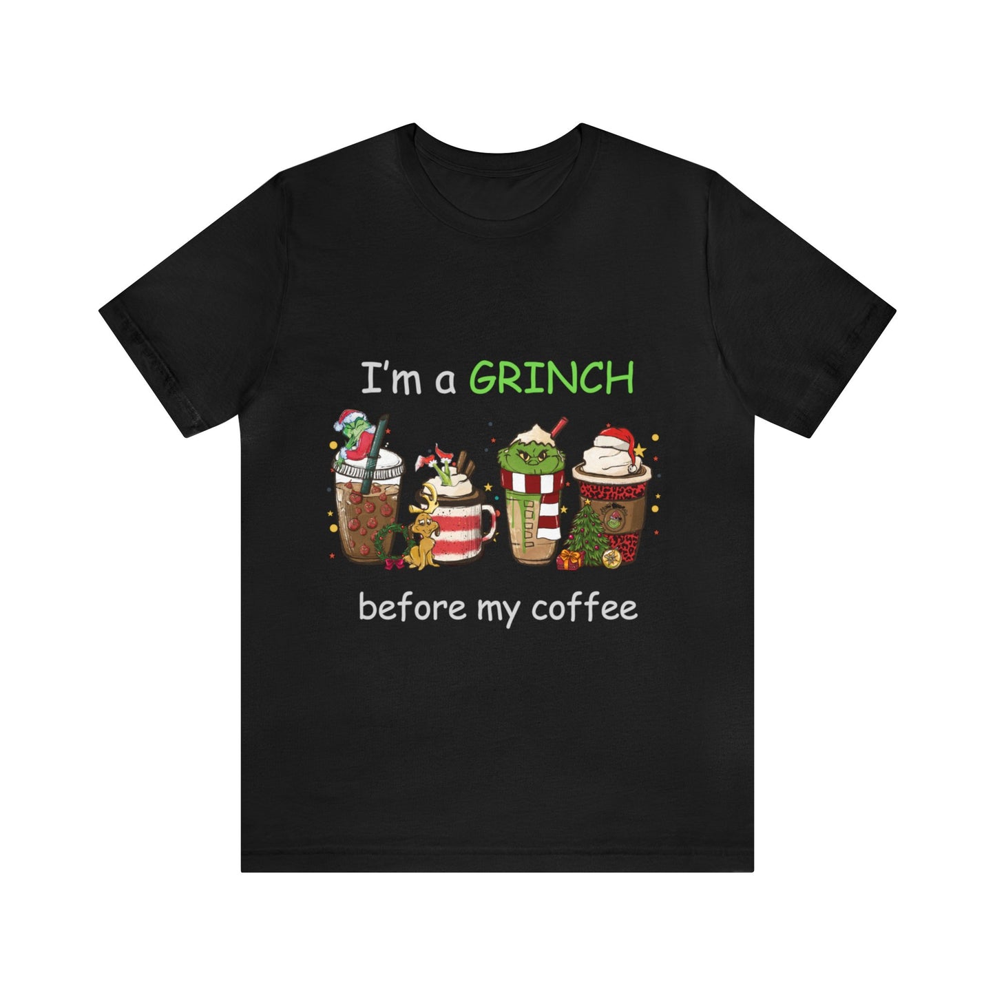 Grinch Coffee Short Sleeve Tee