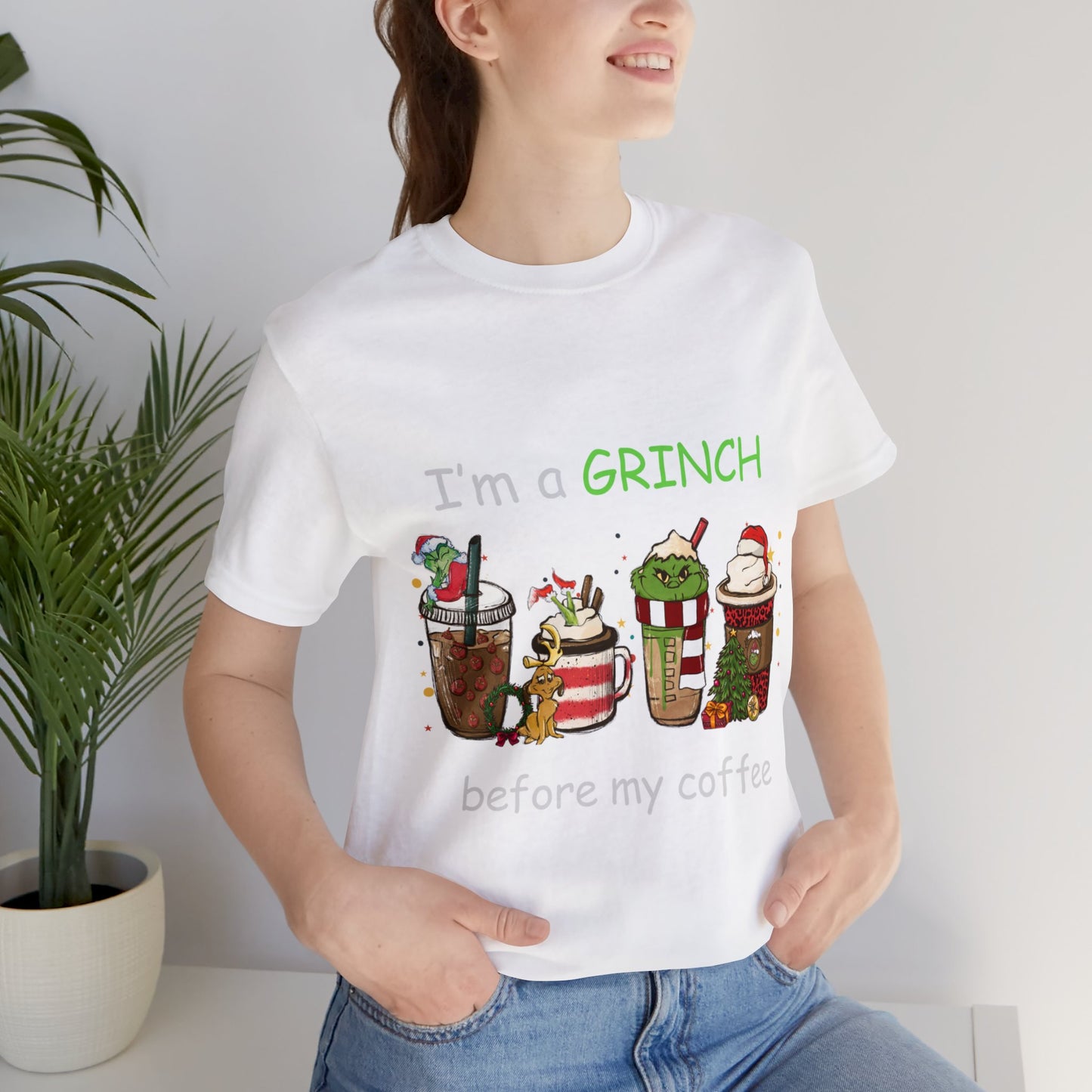 Grinch Coffee Short Sleeve Tee