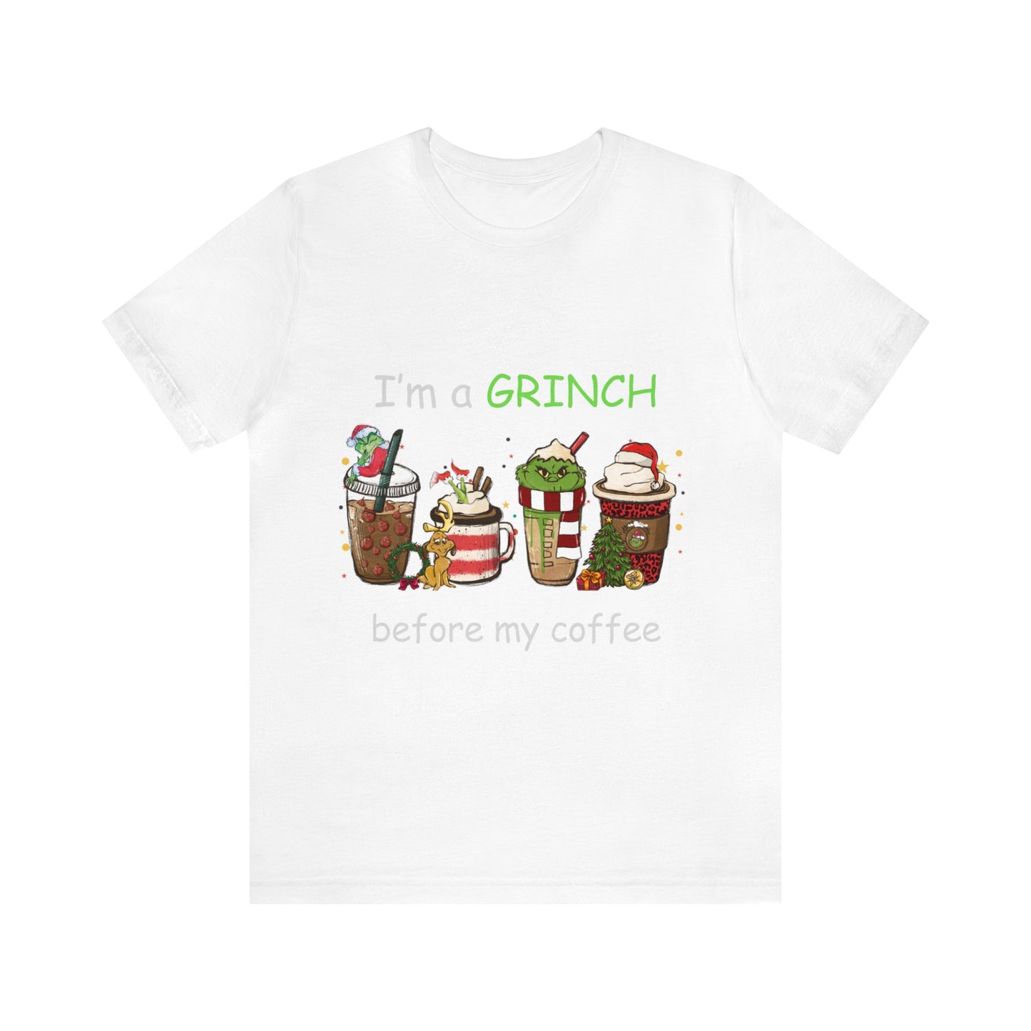 Grinch Coffee Short Sleeve Tee