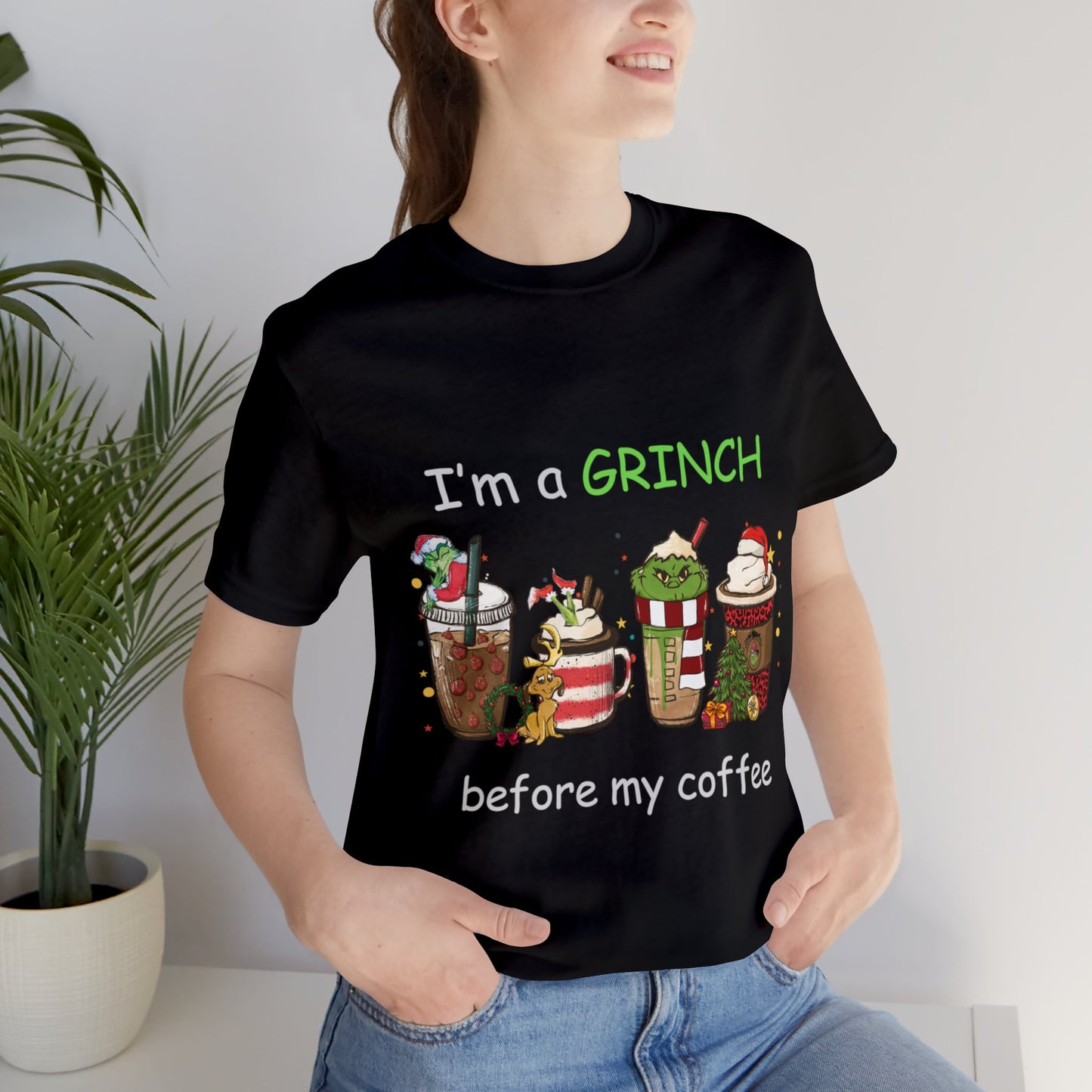 Grinch Coffee Short Sleeve Tee