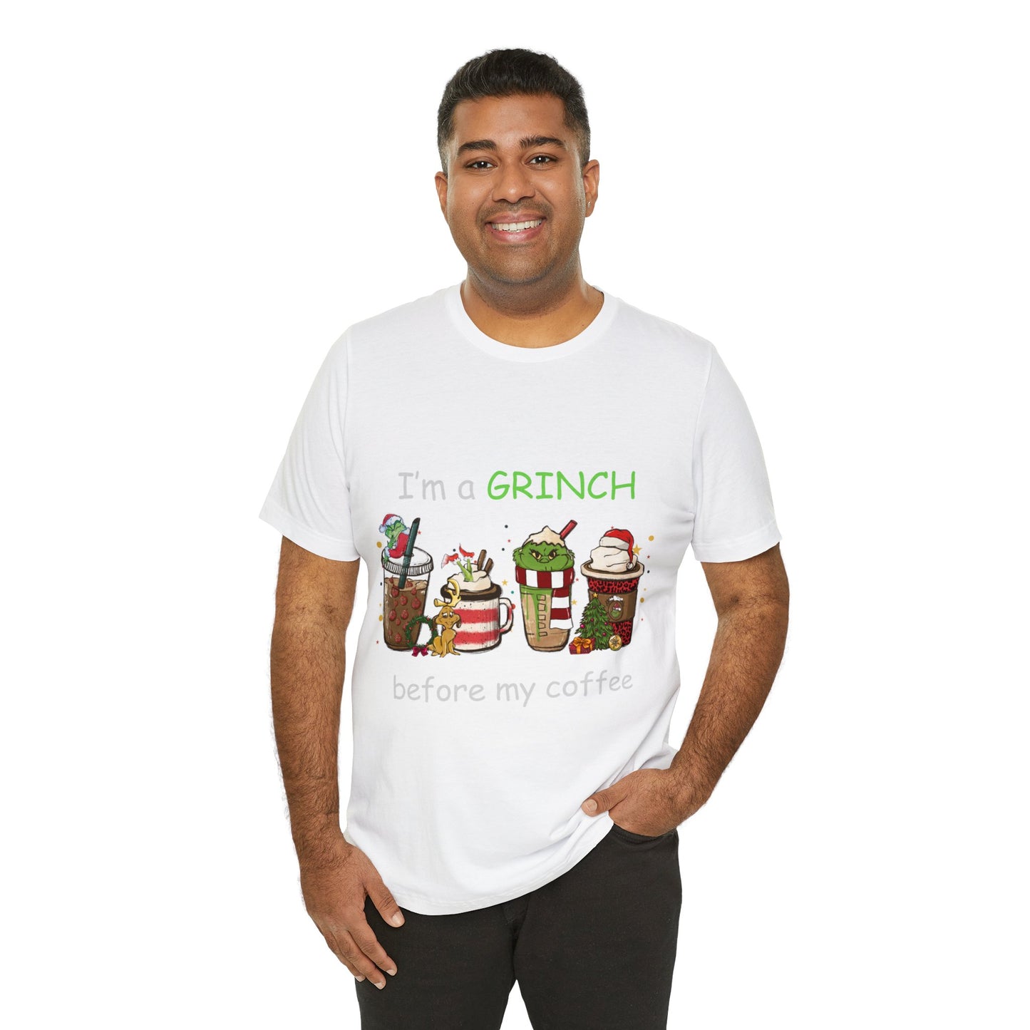 Grinch Coffee Short Sleeve Tee