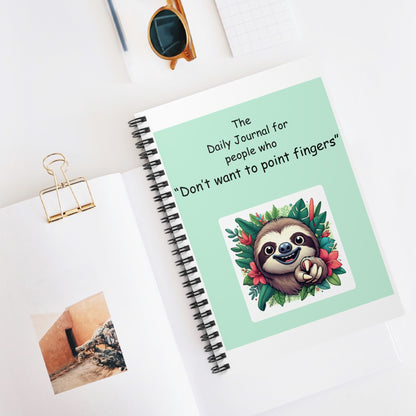 Sloth Journaling Notebook - Ruled Line