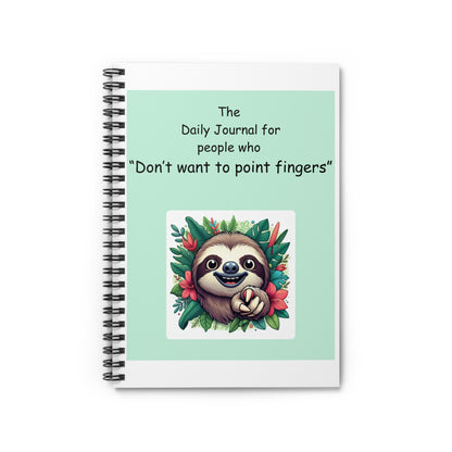 Sloth Journaling Notebook - Ruled Line