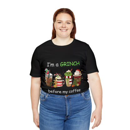 Grinch Coffee Short Sleeve Tee