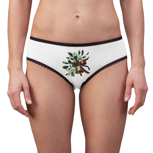 Kiss the Mistletoe Women's Briefs (AOP)