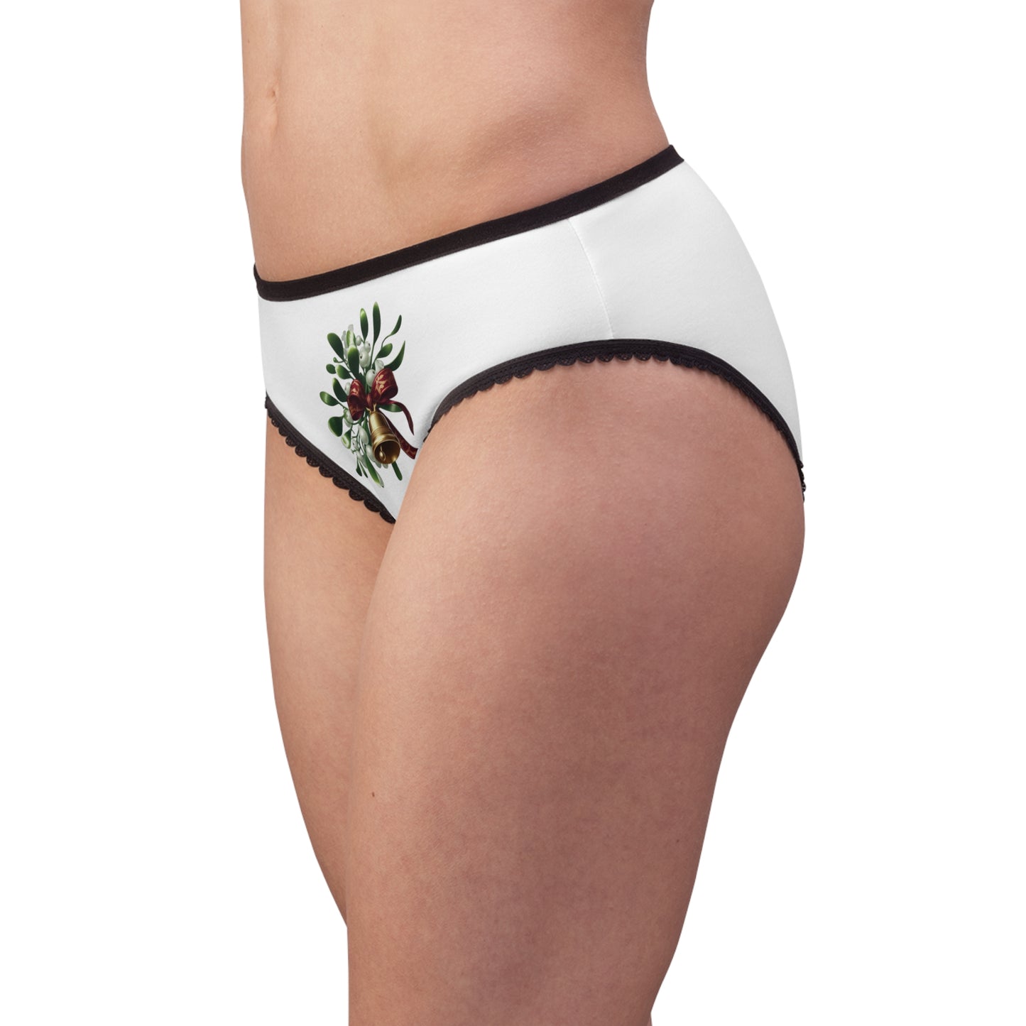 Kiss the Mistletoe Women's Briefs (AOP)