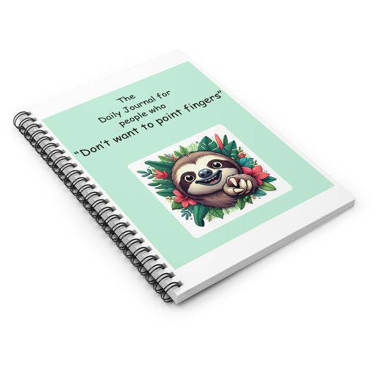 Sloth Journaling Notebook - Ruled Line