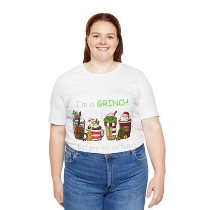 Grinch Coffee Short Sleeve Tee