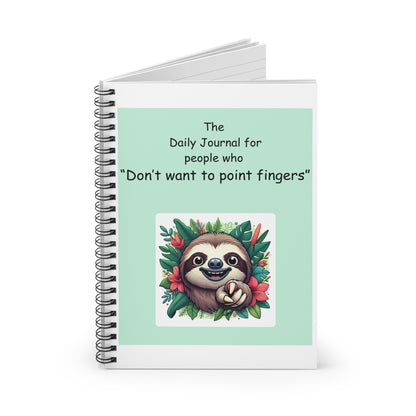 Sloth Journaling Notebook - Ruled Line