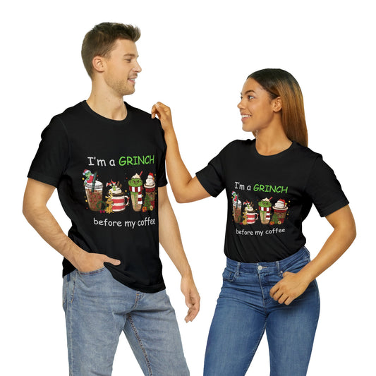 Grinch Coffee Short Sleeve Tee